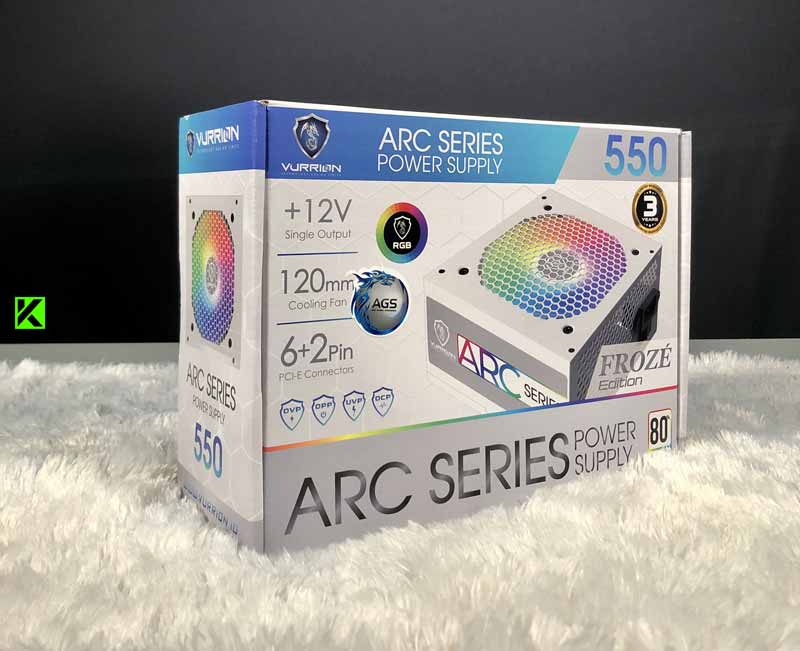 Review Power Supply Vurrion ARC Series 550 Froze Edition