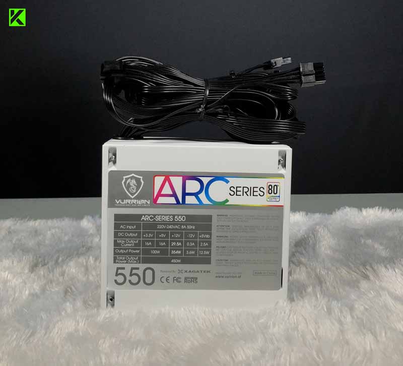 Review Power Supply Vurrion ARC Series 550 Froze Edition