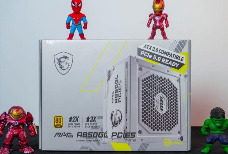 Review MSI MAG A850GL PCIE5 WHITE