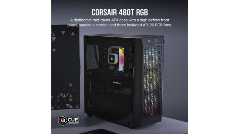 Rekomendasi Casing PC ATX -CORSAIR 480T AIRFLOW BLACK