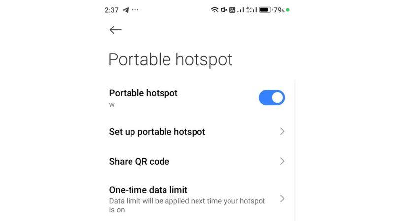 On/Off Hotspot