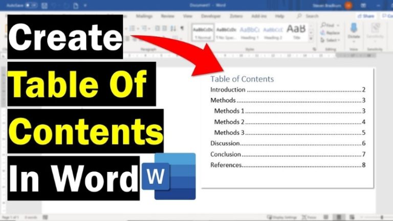 4 Langkah Cara Buat Daftar Isi Otomatis (Ms. Word) - Komedia