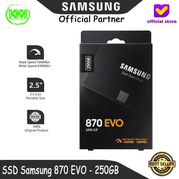 Samsung 870 EVO 250GB: Salah Satu Merk SSD SATA Terbaik untuk PC dan Laptop